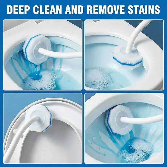 Disposable Toilet Wand Refills Compatible with Clorox, Deep Cleaning Push-Button Release Heads for Hygienic Bathroom Cleaning (30, count of 1) - ModernBath