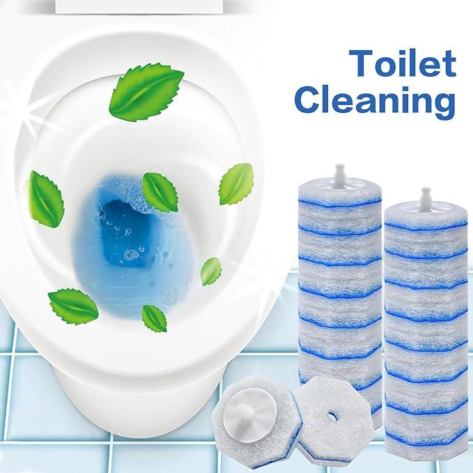 2X Cleaning Power Upgrade Formula Toilet Wand Refills, Fits for Clorox Wand,50 Count Disposable Toilet Bowl Wand Refills - No Falling Apart, Fits Most Brand Toilet Brushes for Bathroom Cleaning - ModernBath