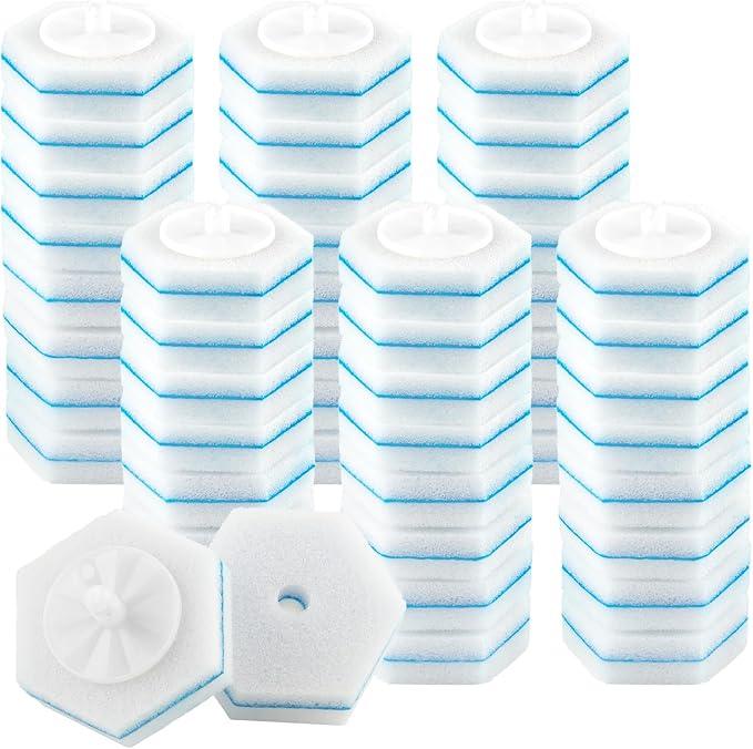 50 Pcs Disposable Toilet Brush Refills, Toilet Bowl Cleaning Wand Refills, Toilet Brush Replacement Head for Bathroom and Toilet Cleaning - ModernBath