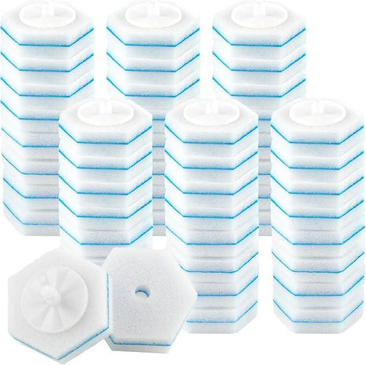 50 Pcs Disposable Toilet Brush Refills, Toilet Bowl Cleaning Wand Refills, Toilet Brush Replacement Head for Bathroom and Toilet Cleaning - ModernBath