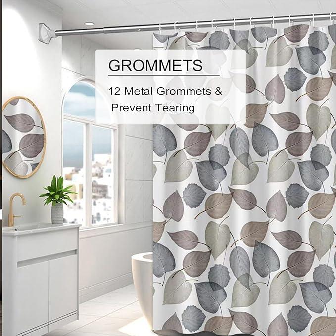 TIKABC Shower Curtain Liner, 4G PEVA Shower Liner, Plastic Waterproof Shower Curtains, 72x72 inch with Grommet Holes 3 Magnetic Weights - ModernBath
