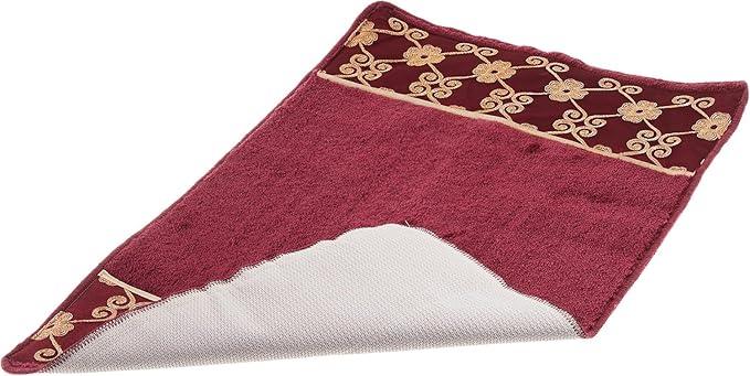 Zahari Home Elegant Rose Classic Bathroom Rug Modern Bath Rug Luxury Contemporary Decor Beautiful Shower Mat Unique Design Stylish Bathroom Runner Rug Bath Shower Tub Décor - ModernBath