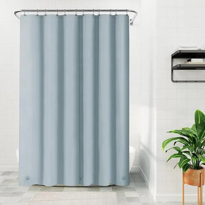 Barossa Design Shower Curtain Liner - Premium PEVA Shower Liner for Bathroom, BPA & PVC Free, No Chemical Smell, Lightweight Standard Size Bath Curtain with 3 Magnets, Metal Grommets - Stone Blue - ModernBath