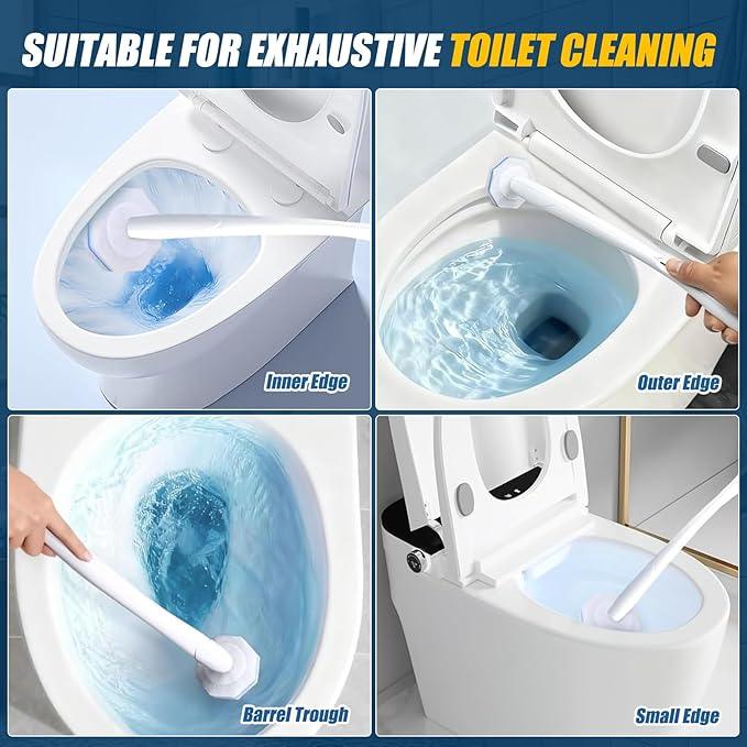 200PC Toilet Bowl Wand Refills, Replacement Heads for Bathroom Washroom Cleaning Pads, Disposable Toilet Brush Refills Compatible with Household Brushes Scrubbers Cleaning Refill Pads Local Stock - ModernBath
