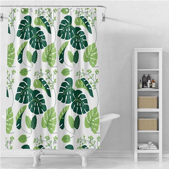 TIKABC Shower Curtain Liner, 4G PEVA Shower Liner, Plastic Waterproof Shower Curtains, 72x72 inch with Grommet Holes 3 Magnetic Weights - ModernBath