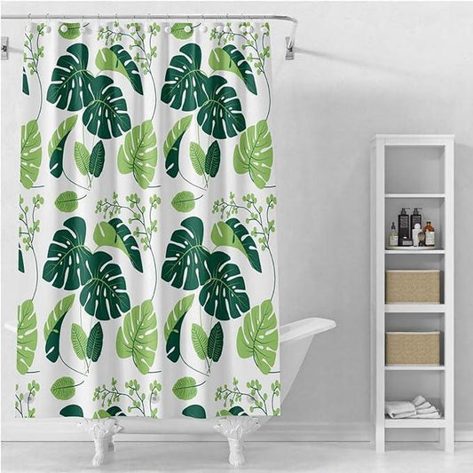 TIKABC Shower Curtain Liner, 4G PEVA Shower Liner, Plastic Waterproof Shower Curtains, 72x72 inch with Grommet Holes 3 Magnetic Weights - ModernBath