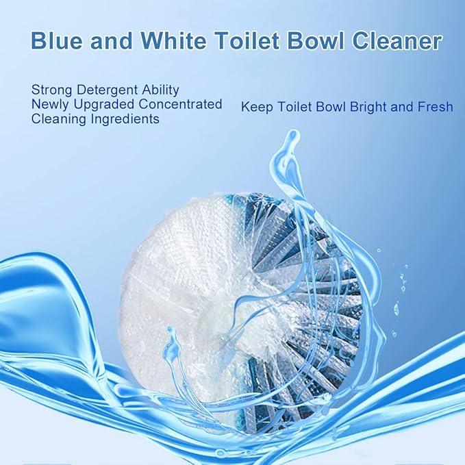 KIISIISO Toilet Bowl Cleaner Tablets, 12 PACK Commercial Household Bathroom Cleaners, Automatic Toilet Tank Cleaners Deodorizers(Blue and White) - ModernBath