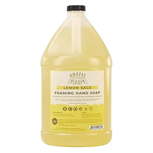 Adams Handmade Soap Liquid Foaming Soap 1 Gal - Lemon Sage - ModernBath