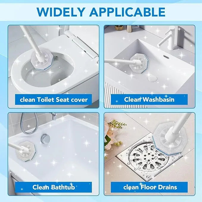 60 Count Toilet Bowl Wand Refills for Clorox,Disposable Toilet Bowl Cleaner Refill Pads for Most Toilet System,Disposable Toilet Brush refills for Bathroom Cleaning - ModernBath