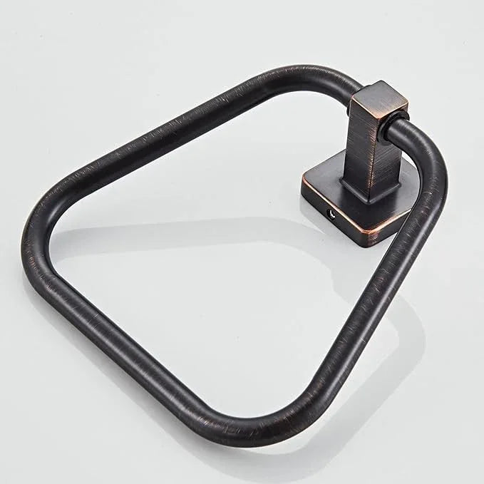 Oil Rubbed Bronze Towel Ring for Bathroom 2 Pack, Kitchen Bath Towel Holder Hangers Wall Mount Heavy Duty Stainless Steel - ModernBath