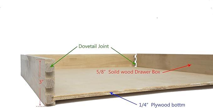 COUVER DIY Non-Assembled Birch Wood, Pull-Out Cabinet Organizers, Under Sink Organizers for Bathroom & Kitchen, Cabinet Slide-Out Organizers and Storage, Soft Closed Rail, 27 inch - ModernBath