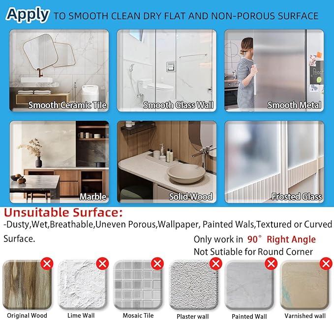 Onemake Corner Shower Caddy Suction Cup, Aluminum Wall Mounted Organizer Shelves Storage Rack with Towel Bar for Small Bathroom Grey - ModernBath