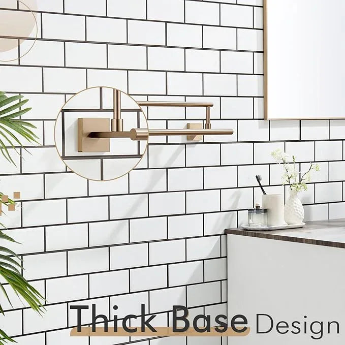KOKOSIRI Hand Towel Bar 16-Inch Towel Holder Bathroom Rack for Bath Cabinet Towel Rails Champagne Bronze Stainless Steel B5009CPG-L16 - ModernBath