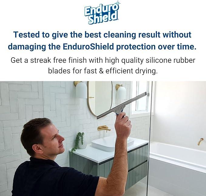 Squeegee & Window Washer Combo - Professional Grade Cleaning Tool for Sparkling Windows, Glass, and Surfaces - Ergonomic Design for Effortless Cleaning - ModernBath