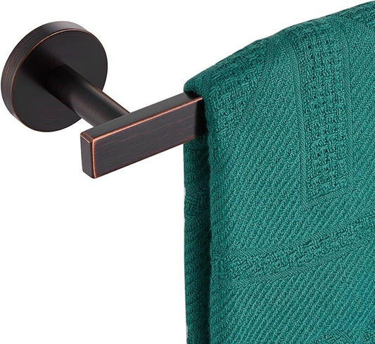 16 Inch Bathroom Towel Bar Bath Towel Rack Kitchen Towel Holder Towel Hanger Wall Mounted SUS304 Stainless Steel Oil Rubbed Bronze AN4001ORB-L16 - ModernBath