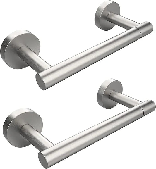 Brushed 2 Pack Toilet Paper Holder SUS304 Stainless Steel Double Post Pivoting Toilet Paper Roll Holder Wall Mounted Toilet Tissue Holder for Commercial Bathroom RV - ModernBath