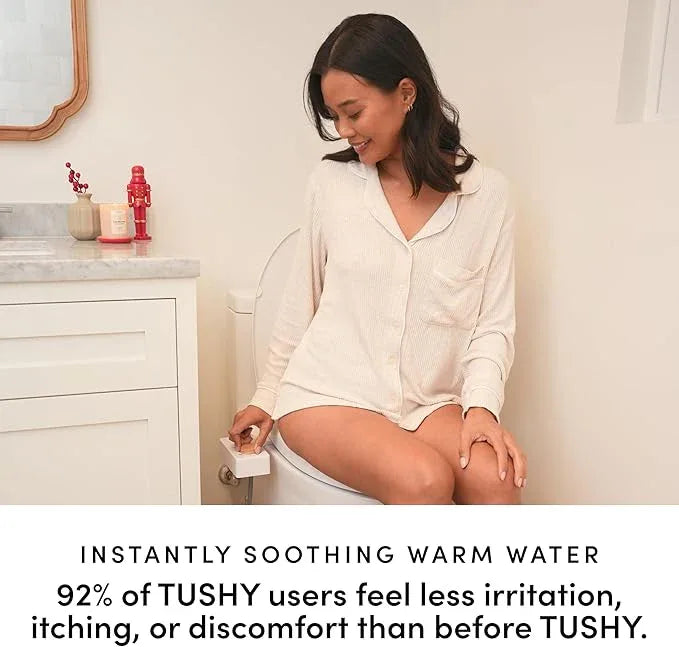TUSHY 3.0 Spa Bidet Attachment. Cool to Warm Water. It's Time to Replace Toilet Paper, Fresh Water Spray (Requires Sink Access for Optional Temperature Control), Bamboo - ModernBath