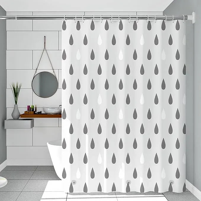 TIKABC Shower Curtain Liner, 4G PEVA Shower Liner, Plastic Waterproof Shower Curtains, 72x72 inch with Grommet Holes 3 Magnetic Weights - ModernBath