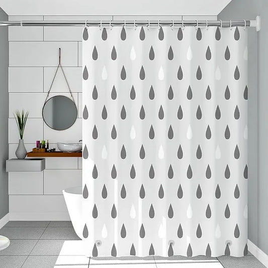 TIKABC Shower Curtain Liner, 4G PEVA Shower Liner, Plastic Waterproof Shower Curtains, 72x72 inch with Grommet Holes 3 Magnetic Weights - ModernBath