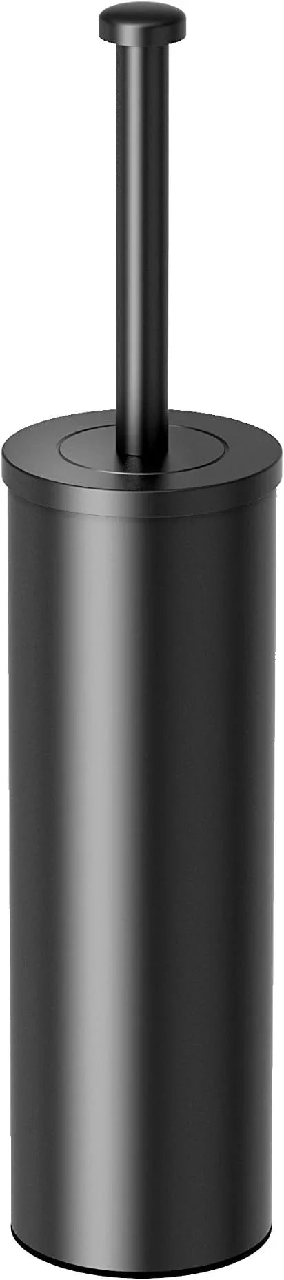 Gatco 1481MX Latitude II Round Toilet Brush and Holder, Matte Black - ModernBath