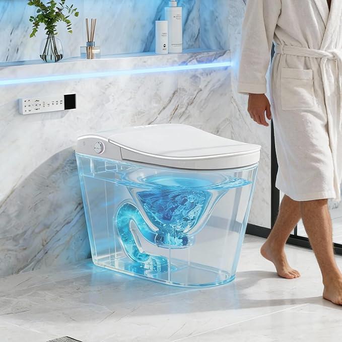 TOTTE One-Piece Smart Toilet, Premium Care with Women's Front Wash, Auto Open Lid, Instant Warm Water & Warm Air Dryer, Self-Cleaning Technology, Built-in Aroma System, Japanese Toilets - ModernBath