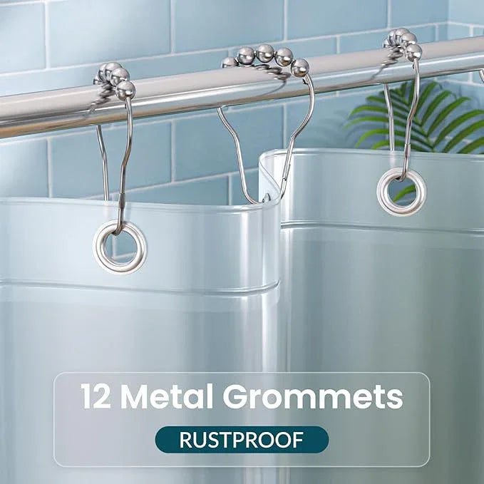 Titanker Long 72 x 78 Plastic Inside Shower Curtain Liner Frosted Waterproof PEVA Shower Curtains for Bathroom with Magnets and Rustproof Metal Grommets - ModernBath
