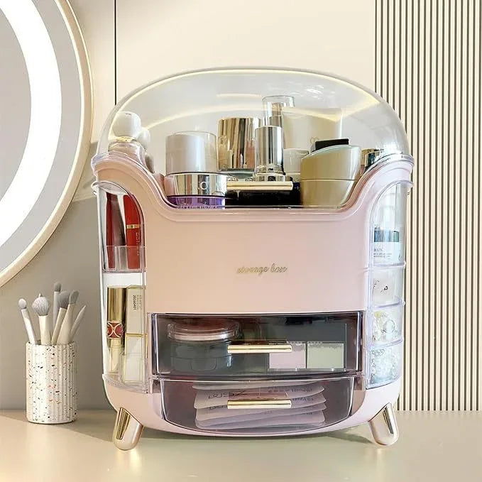 Omeily Upgrade Large Makeup Organizer Countertop Vanity Organizer Cosmetic Organizer Makeup Storage Box Bathroom Counter Organizer Perfume Skincare Organizers Gift Women Clear Design Easy Visibility - ModernBath