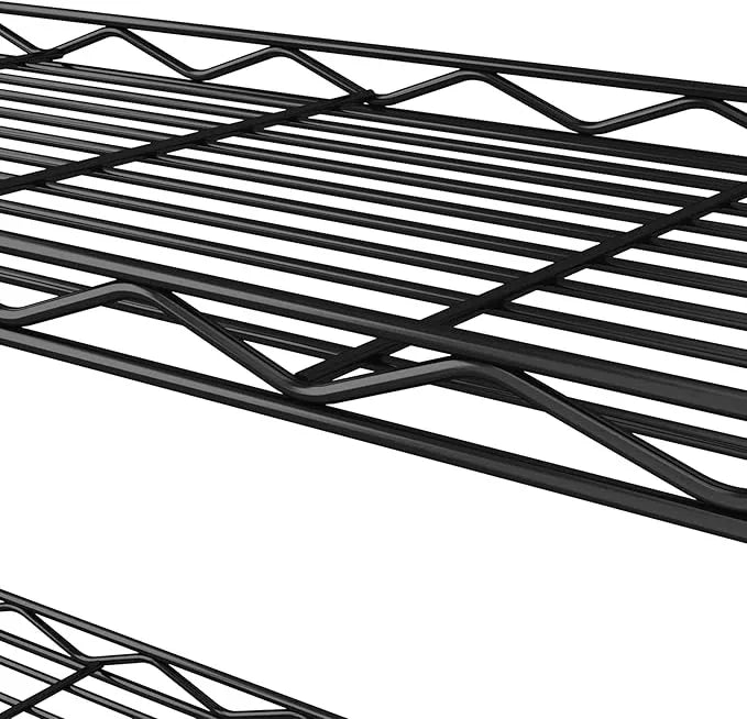 HOMEFORT 6-Tier Wire Shelving, 6 Shelves Unit Metal Storage Rack, Durable Organizer, Perfect for Pantry Closet Kitchen Laundry Organization (Black) - ModernBath
