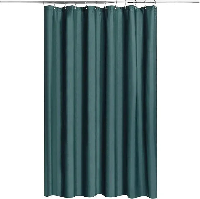 N&Y HOME Fabric Shower Curtain or Liner with Magnets- Hotel Quality, Machine Washable, Water Repellent - Teal, 72x72 - ModernBath