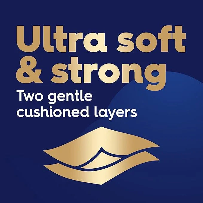 White Cloud Ultra Soft & Strong Toilet Paper, 4 packs of 6 Mega Rolls = 96 Regular Rolls - ModernBath