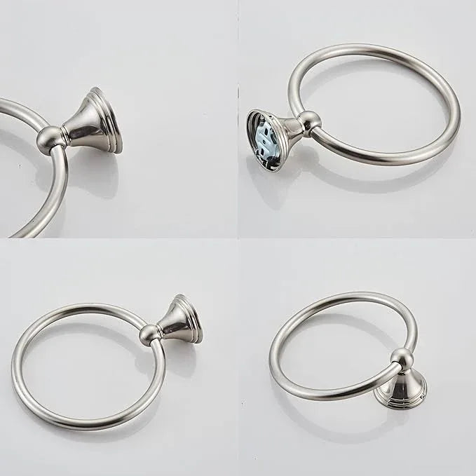 Towel Ring for Bathroom, Brushed Nickel Hand Towel Holder 1 Pack, Bathroom Accessories and Towel Racks for Bathroom Wall Mount - ModernBath
