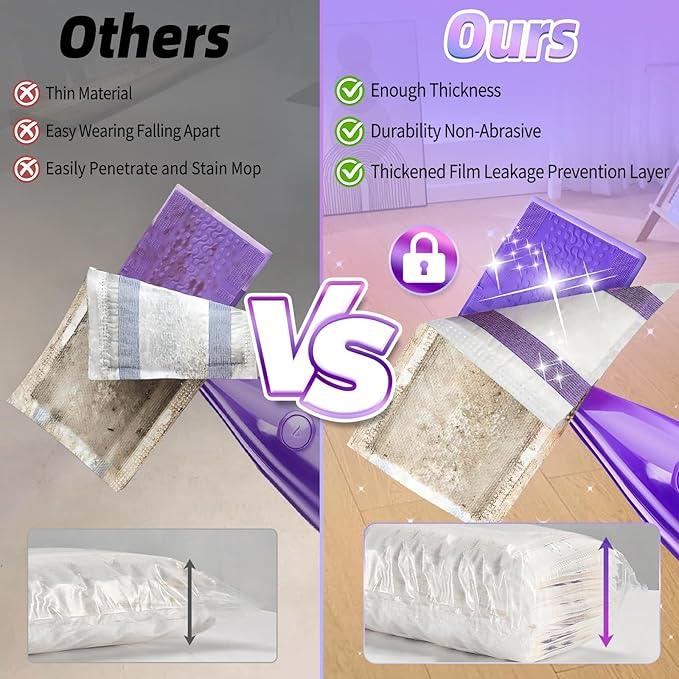 40 Count Mopping Pad for Wet Jet Mop Disposable Wetjet Pads Refills Replacement for Wet Pads Refill Compatible with Wet Jet Pads Thickness & Absorbent for Household Multi-Surface - ModernBath