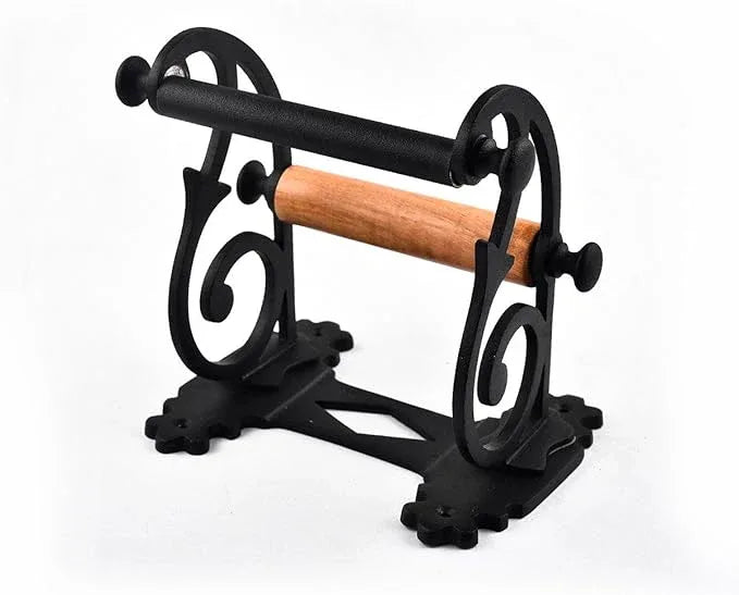 Renovators Supply Manufacturing Toilet Paper Holder Stand Wall Mount 6.5 in.Black Aluminum Toilet Paper Roll Holder with Mounting Hardware - ModernBath