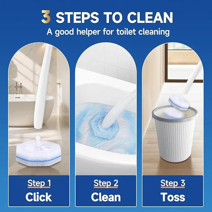 EZHERS 20 Count Toilet Wand Refills Compatible for Toilet Wand, 5X Cleaning Power Bathroom Scrubber Refill & High-Density Disposable Brush Scrubber - No Falling Apart, Instant Foam Cleaning - ModernBath