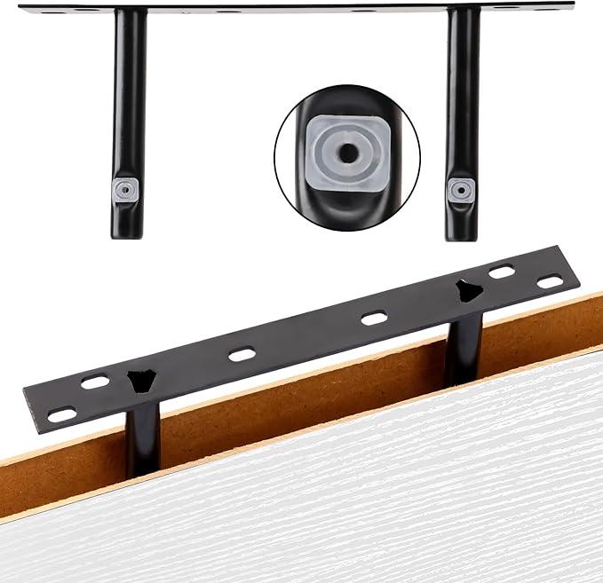 Fixwal 15.8in Floating Shelves, Rustic Wood Finish Wall Shelves Set of 4, Shelves for Wall Decor, with Invisible Brackets for Bathroom, Living Room,Bedroom and Kitchen(White) - ModernBath