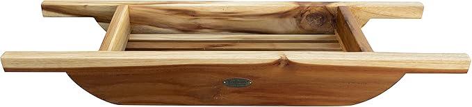 EcoDecors, 29 inch, Bath Tray for Tub, Bath Tub Tray Wood, Bathtub Table, Caddy for Bathtub in Natural Teak - ModernBath
