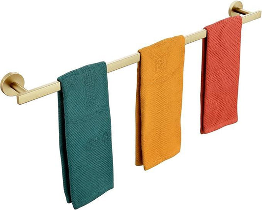 36 Inch Bathroom Towel Bar Bath Towel Rack Kitchen Towel Holder Long Towel Rails Wall Mounted SUS304 Stainless Steel Brushed Gold AN4001GD-L36 - ModernBath