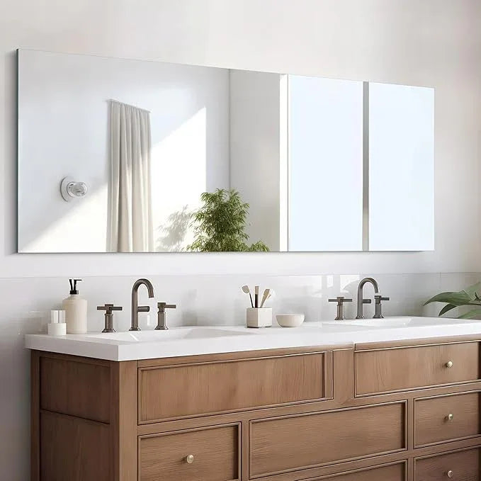 CILIBER Frameless Mirror, 24x60 Inch Large Bathroom Mirrors for Wall, Upgraded Shatterproof Rectangle Vanity Mirror Over Sink with Polished Edge for Bathroom,Bedroom,Living Room and Entryway - ModernBath