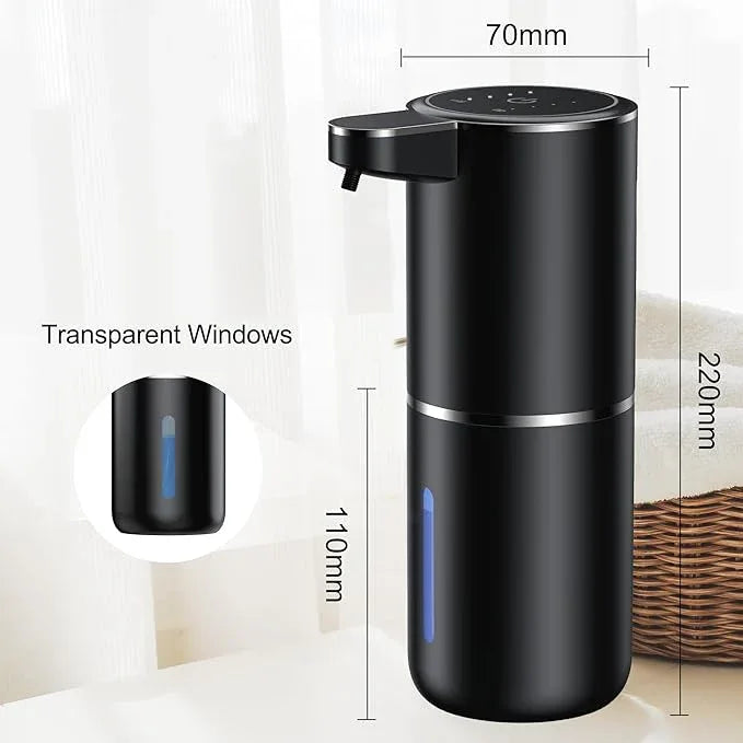 Fantictas Automatic Foaming Soap Dispenser Foaming Hand Sanitizer Touchless 1200mAh Soap Dispenser Rechargeable with Sensor for Bathroom Kitchen - ModernBath