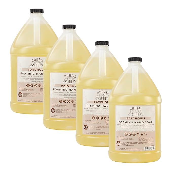 Adams Handmade Soap Liquid Foaming Soap 1 Gal - Patchouli (Pack of 4) - ModernBath