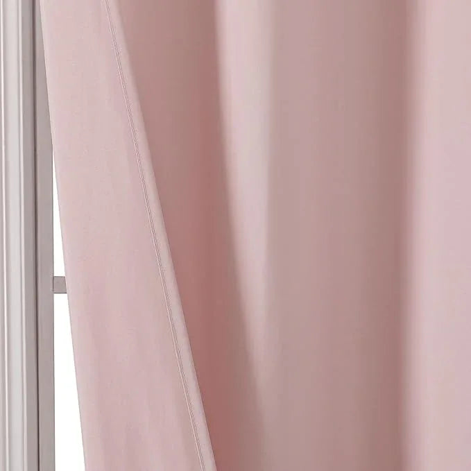 OVZME Zora 36 x 72 Inch Stall Fabric Shower Curtain - Soft Small Shower Curtain for Bathroom for Narrow Stall Size, Machine Washable Water Resistance, Hotel Style, Blush Pink - ModernBath