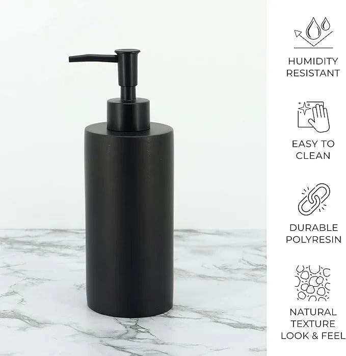 ZCCZ Grey Bathroom Accessory Sets, 4 Pieces Bathroom Accessories Complete Set Vanity Countertop Accessory Set, Includes Lotion Dispenser Soap Pump, Tumbler, Toothbrush Holder and Tray - ModernBath