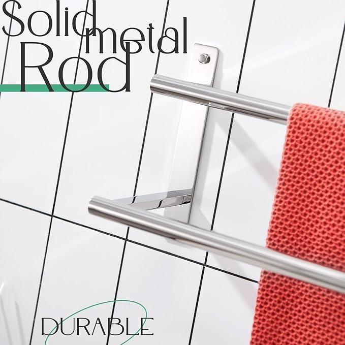 KOKOSIRI Bathroom Towel Racks 24 Inch Double Towel Bars Bath Towel Holder Towel Storage Towel Shelves Towel Rails Wall Mount Stainless Steel Polished Chrome B5010CH-L24 - ModernBath