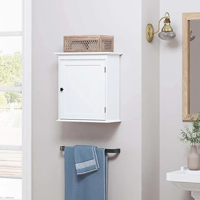 Spirich Small Bathroom Wall Cabinet, Wall Mounted Storage Cabinet, Medicine Cabinet Organizer for Bathroom, Kitchen, Living Room, White - ModernBath