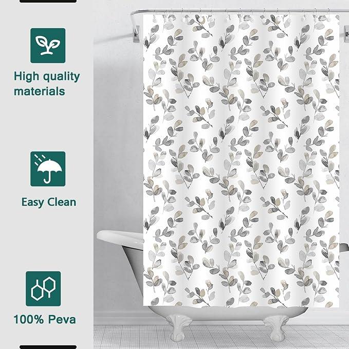 LQFMEHOT Shower Curtain Liner, 5G Shower Liners with 12 Rustproof Metal Grommets and Weighted Magnets, Waterproof Duty Shower Curtains for Shower Bathroom 72 x 72 - ModernBath