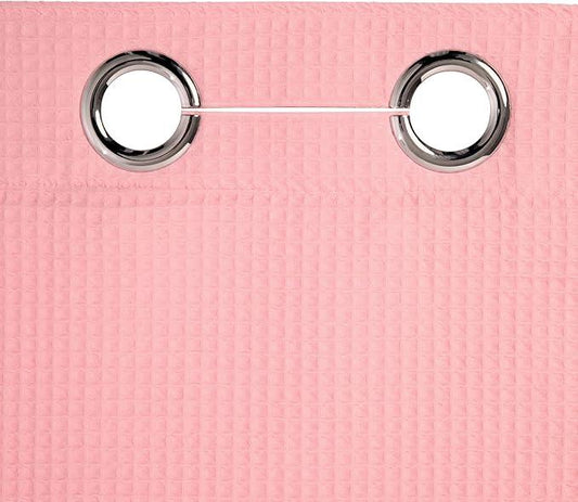 River Dream Hotel Grade No Hooks Needed Shower Curtain with Snap in Liner,Water Repellent, Machine Washable (Pink, 71"x74"(W/Liner)) - ModernBath