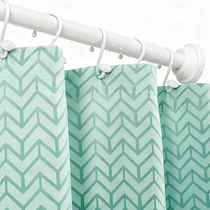 Umimile Shower Curtain Rod, 1 Inch Diameter Adjustable Spring Tension Curtain Rod, 304 Stainless Steel Shower Rod for Bathroom, Windows, Never Rust Non-Slip (White, 36-61”) - ModernBath