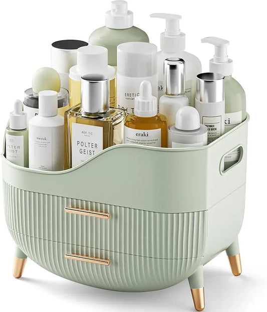 Pajiriona Makeup Organizer with Drawers,Skincare Organizer for Vanity,Storage Box with Handle,Large Cosmetic Display case for Dresser, Bathroom Countertop - ModernBath