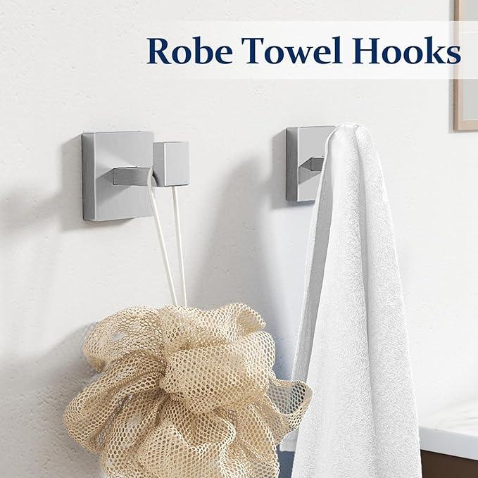 20-Pieces Brushed Nickel Bathroom Hardware Set, 24 Inch Bath Towel Bar Set, Stainless Steel Towel Racks for Bathroom Wall Mounted - ModernBath