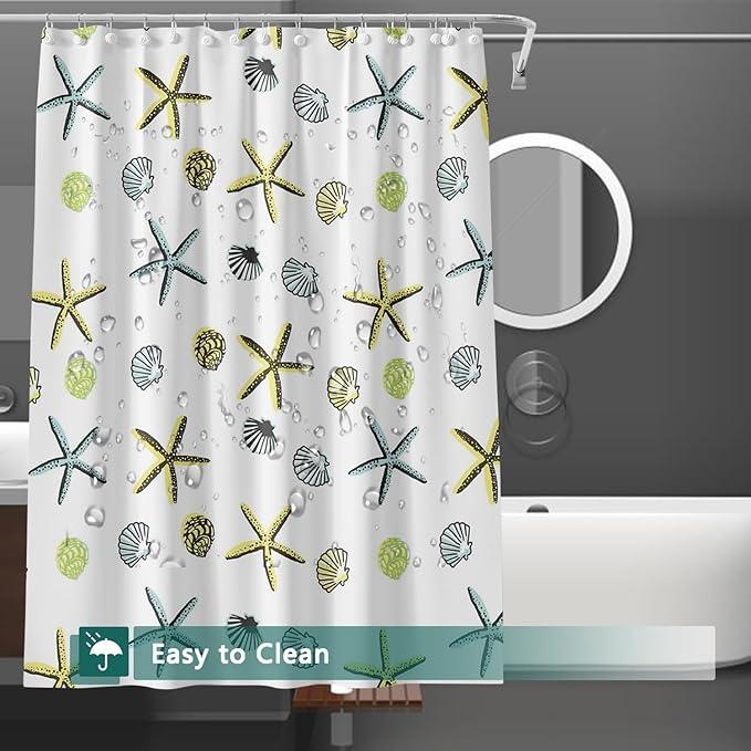 LQFMEHOT Shower Curtain Liner, 5G Shower Liners with 12 Rustproof Metal Grommets and Weighted Magnets, Waterproof Duty Shower Curtains for Shower Bathroom 72 x 72 - ModernBath